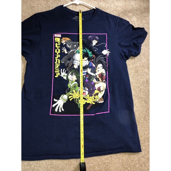 Men's T-Shirt My Hero Academia Funimation Navy Blue Cotton - Picture 7 of 10